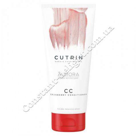 Тонирующий кондиционер для волос Клюква Cutrin Aurora CC Cranberry Conditioner 200 ml 