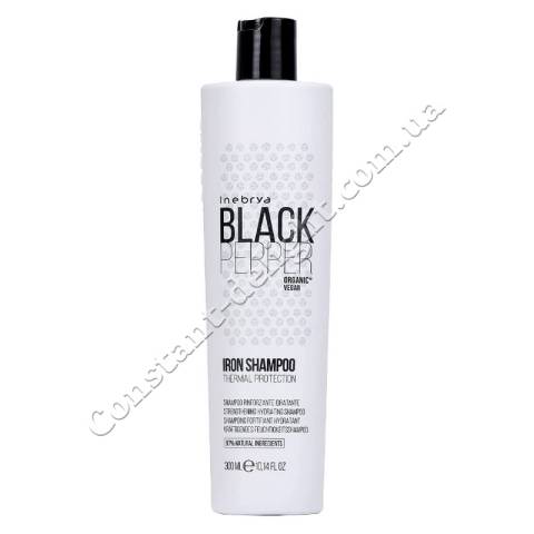 Зміцнюючий шампунь для волосся Inebrya Balck Pepper Iron Shampoo 300 ml