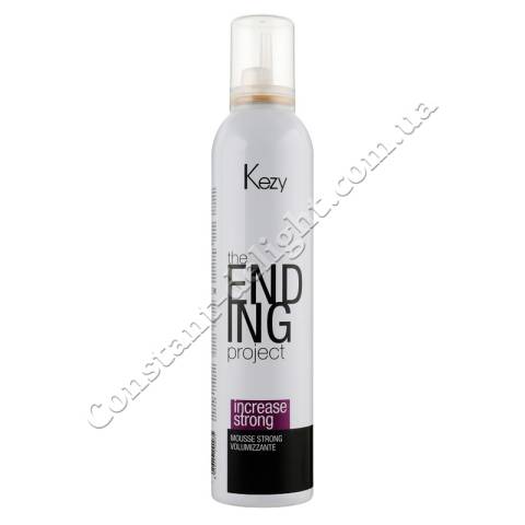 Мосуючий мус для об'єму волосся сильної фіксації Kezy The Ending Project Increase Mousse Strong 300 ml