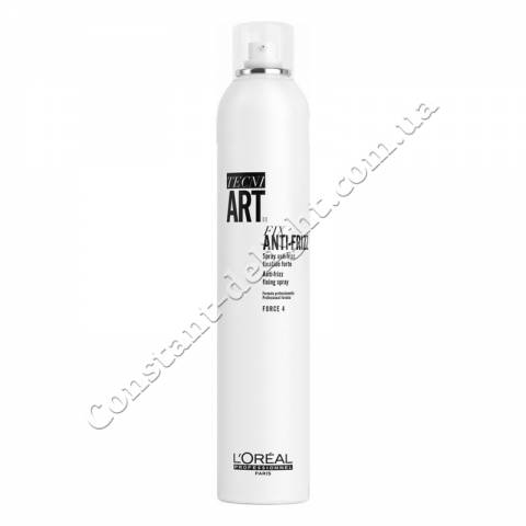 Лак для волосся сильної фіксації з антистатичним ефектом L'Oreal Professionnel Tecni.Art Fix Anti-Frizz Force 4 Spray 400 ml
