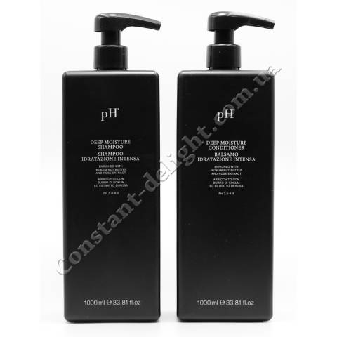 Набор для увлажнения и питания волос (шампунь+кондиционер) PH Laboratories Deep Moisture Kit 2x1000 ml