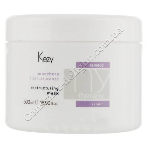 Маска для волосся, що реструктурує з кератином Kezy My Therapy Remedy Keratin Restructuring Mask 500 ml