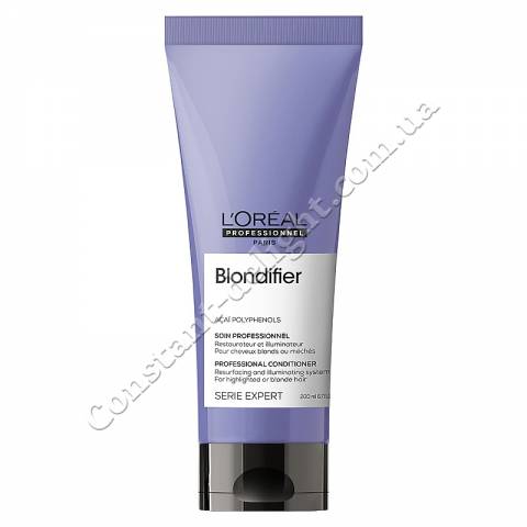 Відновлювальний кондиціонер-блиск для волосся, пофарбованих у відтінки блонд L'Oreal Professionnel Serie Expert Blondifier Illuminating Conditioner 200 ml
