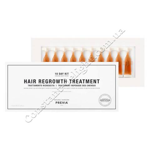 Ампулы против выпадения волос Previa Extra Life Hair Regrowth Treatment 10x3 ml