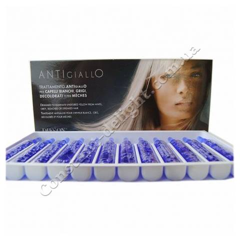 Антижелтая процедура + восстановление для осветленных волос Dikson Antigiallo 12x12 ml