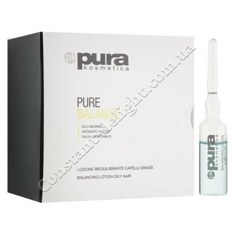 Балансирующий лосьон для жирных волос Pura Kosmetica Pure Balance Lotion 12x6 ml