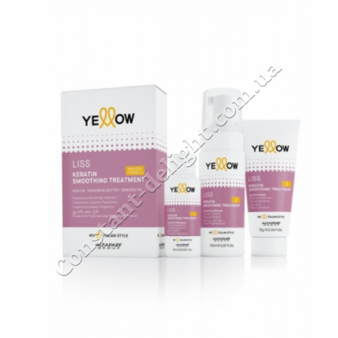 Набір для випрямлення кератинового волосся Yellow Form Brazilian Keratin Therapy Kit