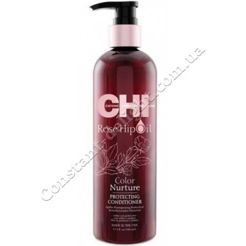 CHI ROSE HIP OIL Кондиціонер для фарбованого волосся з маслом троянди і кератину 340 ml