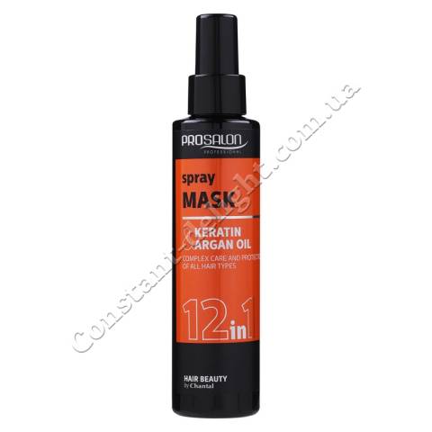 Cпрей-маска для волос 12 в 1 с кератином и аргановым маслом Prosalon Spray Mask 12 in 1 Keratin & Argan Oil 150 ml