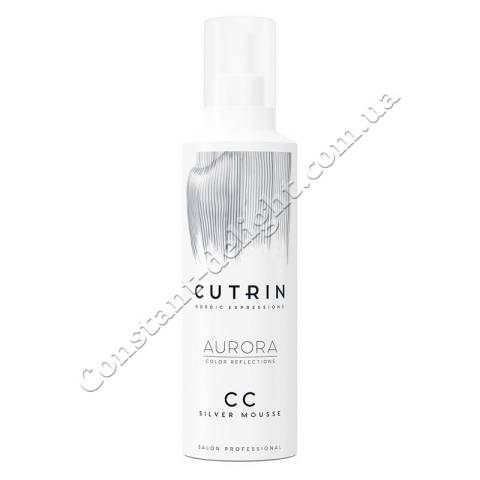 Тонирующий мусс Серебряный для осветленных, светлых и седых волос Cutrin Aurora CC Silver Mousse 200 ml