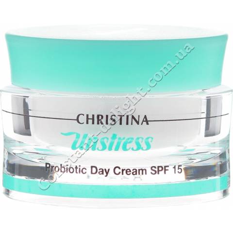 Денний крем для обличчя з пробіотичним дією Christina Unstress ProBiotic Day Cream SPF 15, 50 ml
