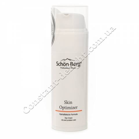 Денний оптимізує і зволожуючий крем для жирної шкіри обличчя Schön Berg Skin Optimizer Cream 50 ml