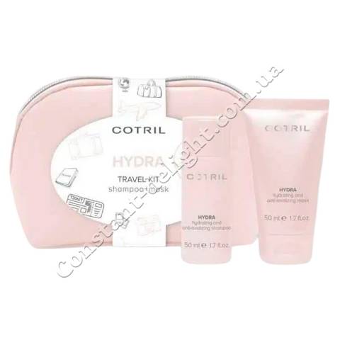 Cotril Hydra Travel Kit Дорожный набор в косметичке для увлажнения волос 2x50 ml