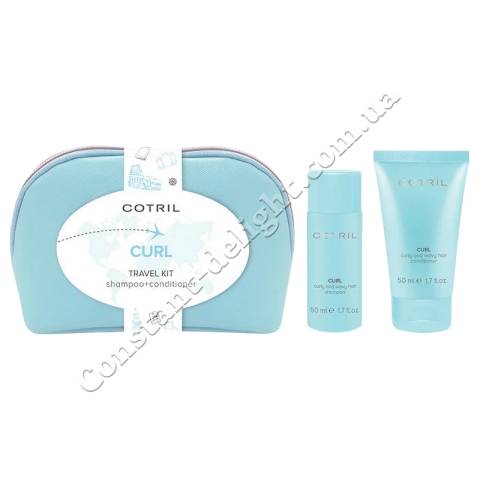 Cotril Curl Travel Kit Дорожный набор в косметичке для вьющихся волос 2x50 ml