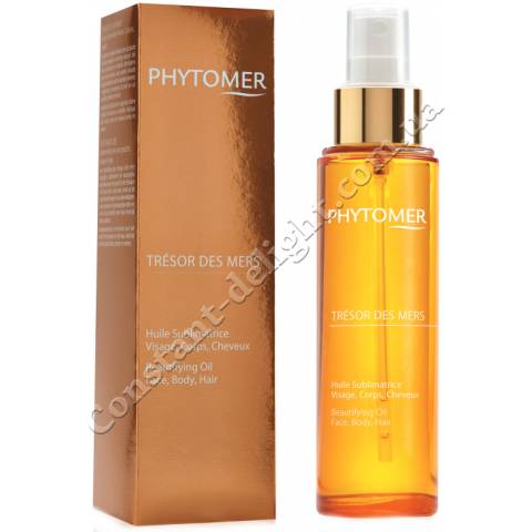 Драгоценное масло для лица, тела и волос Phytomer Beautifying Oil Face Body Hair Tresor Des Mers 100 ml