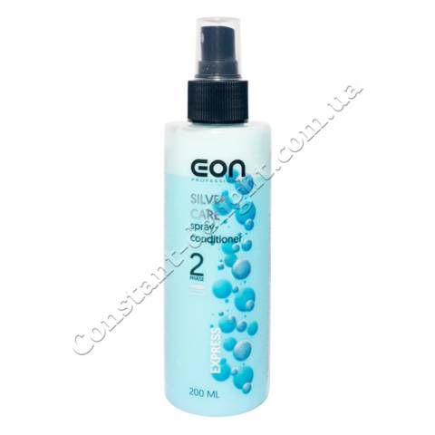 Двофазний кондиціонер для світлих і знебарвленого волосся EON Professional Silver Care Spray-Conditioner 200 ml