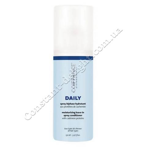 Двофазний незмивний зволожуючий спрей-кондиціонер для всіх типів волосся Coiffance Professionnel Daily Moisturizing Leave-In Spray Conditioner 150 ml