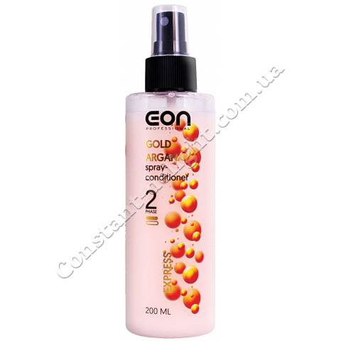 Двофазний спрей-кондиціонер для волосся з аргановою олією EON Professional Gold Argana Spray-Conditioner 200 ml