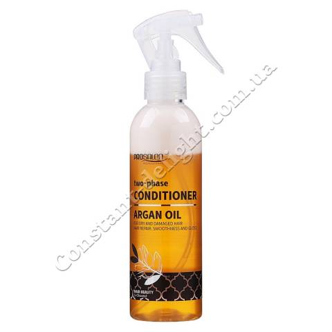 Двофазний спрей-кондиціонер для відновлення сухого та пошкодженого волосся з аргановим маслом Prosalon Argan Oil Two-Phase Conditioner 200 ml