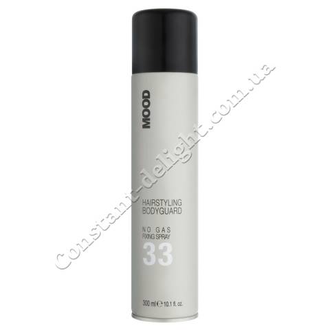 Mood 33 Hairstyling Bodyguard No Gas Fixing Hair Spray Эколак для волос без газа сильной фиксации 300 ml