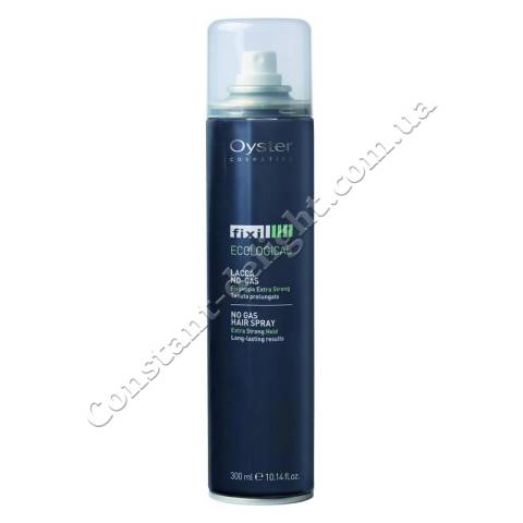 Экологический лак для волос экстрасильной фиксации Oyster Cosmetics Fixi No Gas Hair Spray Extra Strong Hold 300 ml