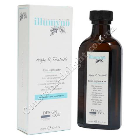 Еліксир для відновлення волосся з олією аргани та цубаки Design Look Illumyno Argan & Tsubaki Elixir Regenerator 100 ml