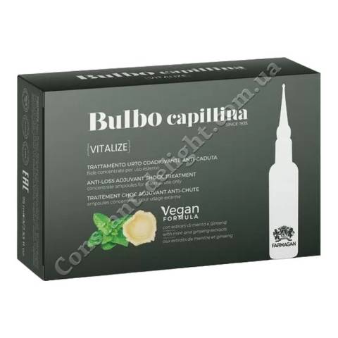 Энергетические ампулы против выпадения волос Farmagan Bulbo Capillina Vitalize Anti-Loss Ampoules 10x7,5 ml
