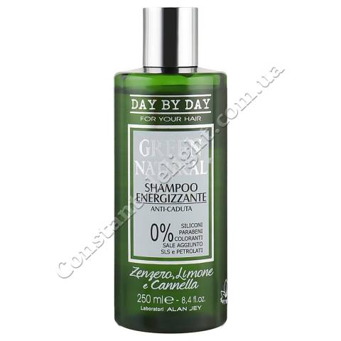Энергетический шампунь против выпадения волос Alan Jey Green Natural Energizzante Shampoo 250 ml