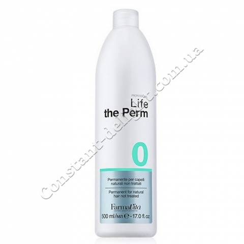 Хімічна завивка для волосся (натуральне волосся) FarmaVita Life Perm 0, 500 ml