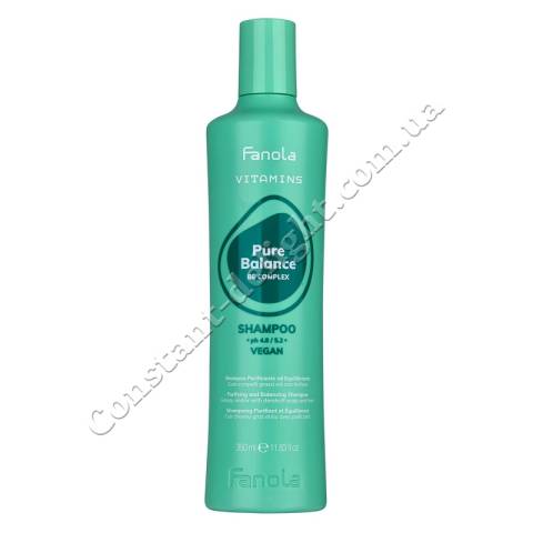 Шампунь для жирної шкіри голови Fanola Vitamins Pure Balance Shampoo 350 ml