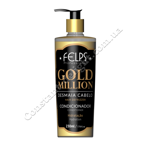 Увлажняющий кондиционер для тонких волос Felps Gold Million Condicionador 230 ml