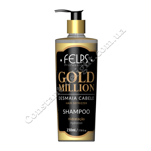 Зволожуючий шампунь для тонкого волосся Felps Gold Million Shampoo 230 ml