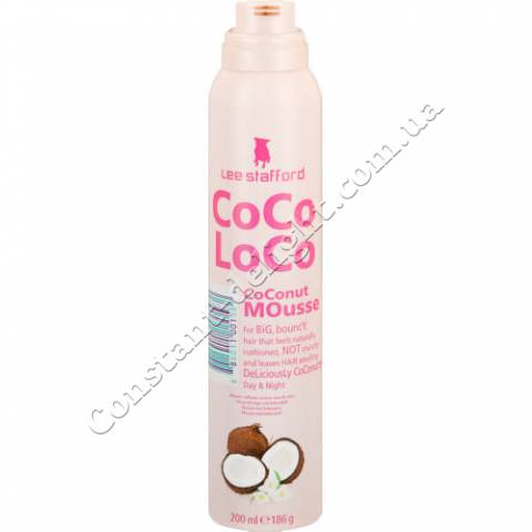 Яка фіксує пінка для волосся Lee Stafford Coco Loco Mousse 200 ml