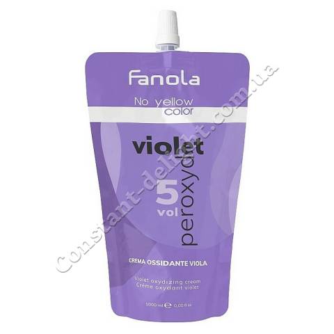 Фиолетовый окислитель против желтизны 1,5% Fanola No Yellow Purple Oxidizing Cream (5 Vol) 1000 ml