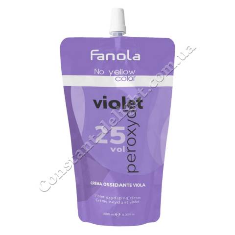 Фіолетовий окислювач проти жовтизни 7,5% Fanola No Yellow Purple Oxidizing Cream (25 Vol) 1000 ml