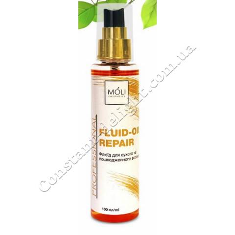 Флюїд для сухих і пошкоджених волосся з маслом Аргана і Жожоба Moli Cosmetics Fluid-Oil Repair 100 ml