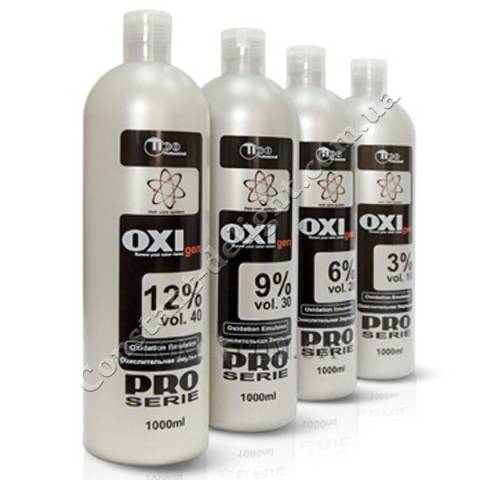 Емульсія OXIgen 3,6,9,12% для крем-фарби TICOLOR без аміаку 1000 ml