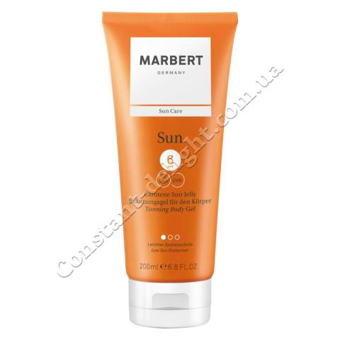 Гель-автозагар для обличчя та тіла Marbert Sun Carotene Sun Jelly SPF 6, 200 ml