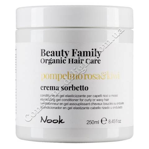 Гель-кондиционер для эластичности вьющихся и вьющихся волос Nook Beauty Family Pompelmo Rosa and Kiwi Conditioner 250 ml