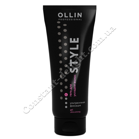 Гель для укладання волосся УЛЬТРАСИЛЬНО фіксації Ollin Professional Gel Ultra Strong 200 ml