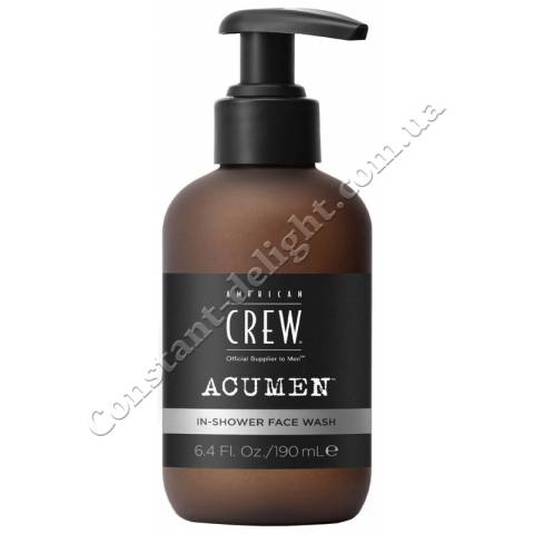 Гель для умывания American Crew Acumen In-Shower Face Wash 190 ml
