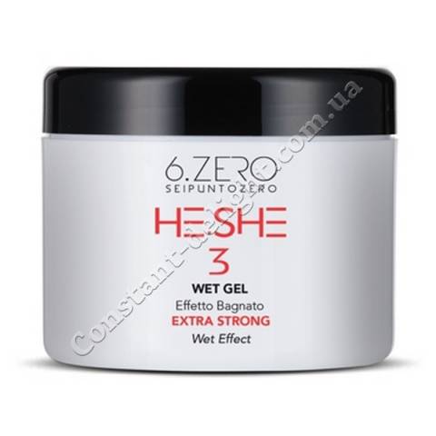 Гель екстрасильної фіксації з ефектом мокрого волосся 6. Zero Seipuntozero He.She Wet Gel 500 ml