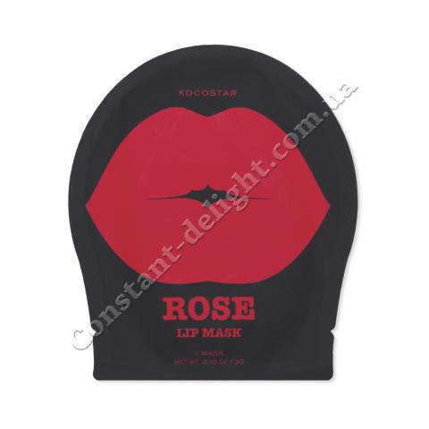 Гидрогелевые патчи для губ Роза (1 шт) Kocostar Rose LIP MASK SINGLE POUCH 1 pc