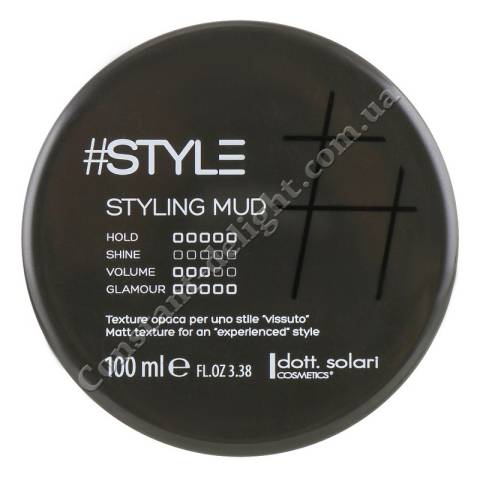 Dott. Solari #Style Black Line Styling Mud Глина для стайлинга волос (уровень фиксации 5) 100 ml