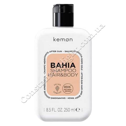 Kemon Bahia Shampoo Hair&Body Шампунь для волос и тела после пребывания на солнце 250 ml