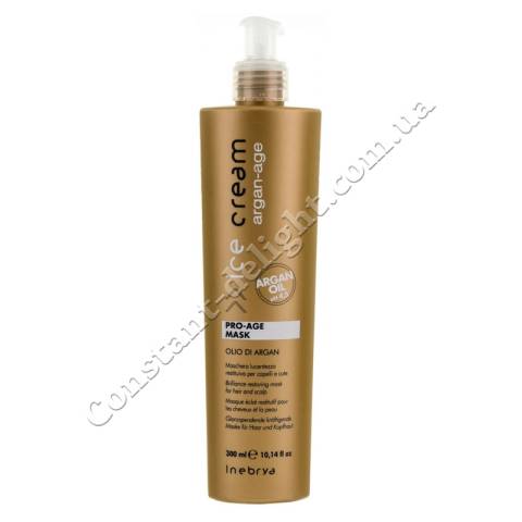 Маска для окрашенных волос с аргановым маслом Inebrya Ice Cream Argan Oil Pro Age Mask 300 ml