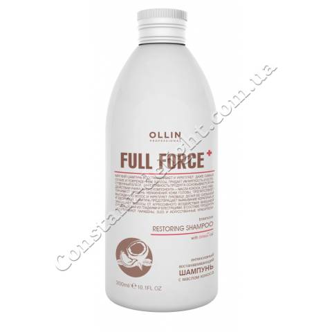 Интенсивный восстанавливающий шампунь з маслом кокоса Ollin Professional 300 ml