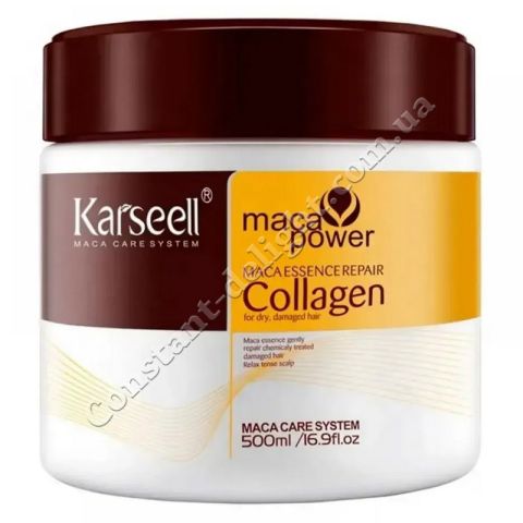 Karseell Maca Essence Repair Collagen Коллагеновая маска для волос 500 ml