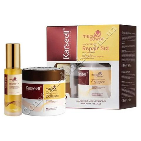 Karseell Maca Power Essence Repair Set Восстанавливающий набор с эссенцией маки 500/50 ml