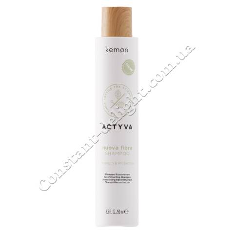Kemon Actyva Nuova Fibra Shampoo Восстанавливающий шампунь для поврежденных волос 250 ml